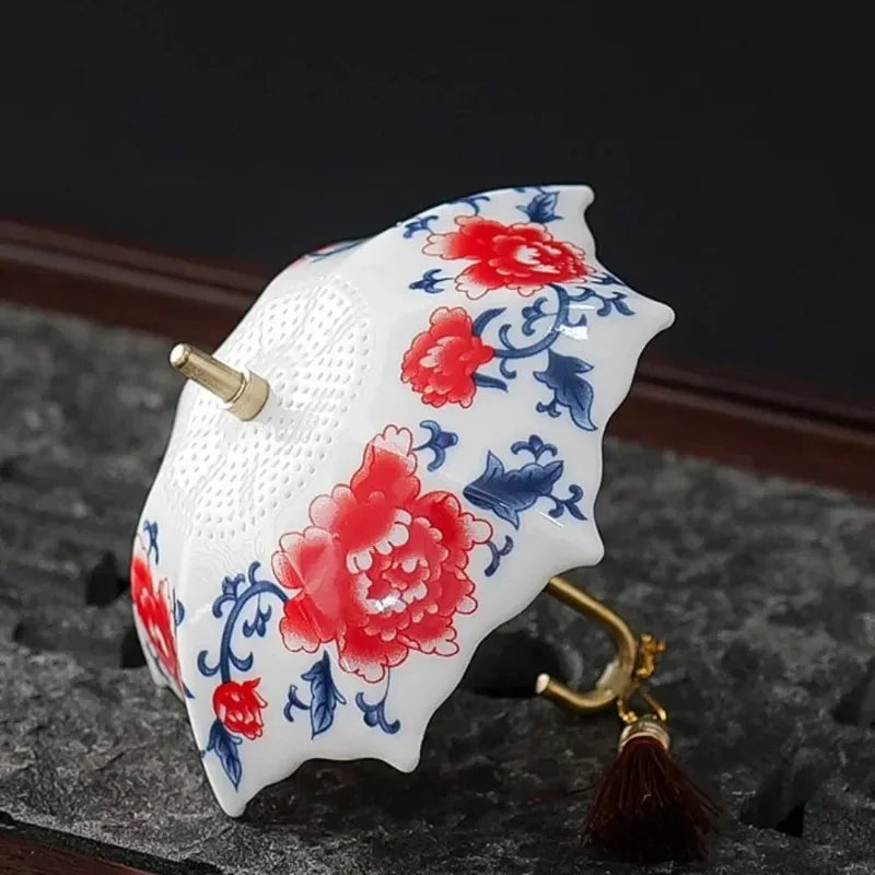 Ceramic Umbrella Tea Strainer
