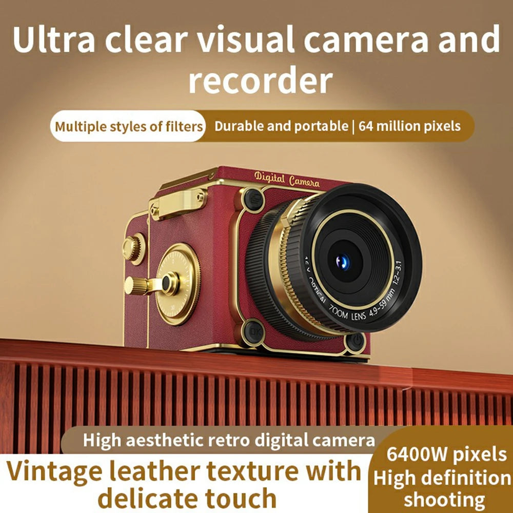 Vintage Retro Digital Camera with 16X Zoom