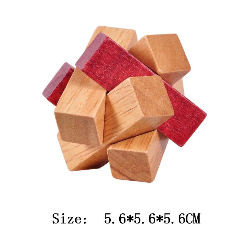 Wooden Lu Ban Lock Brain Teaser Puzzle