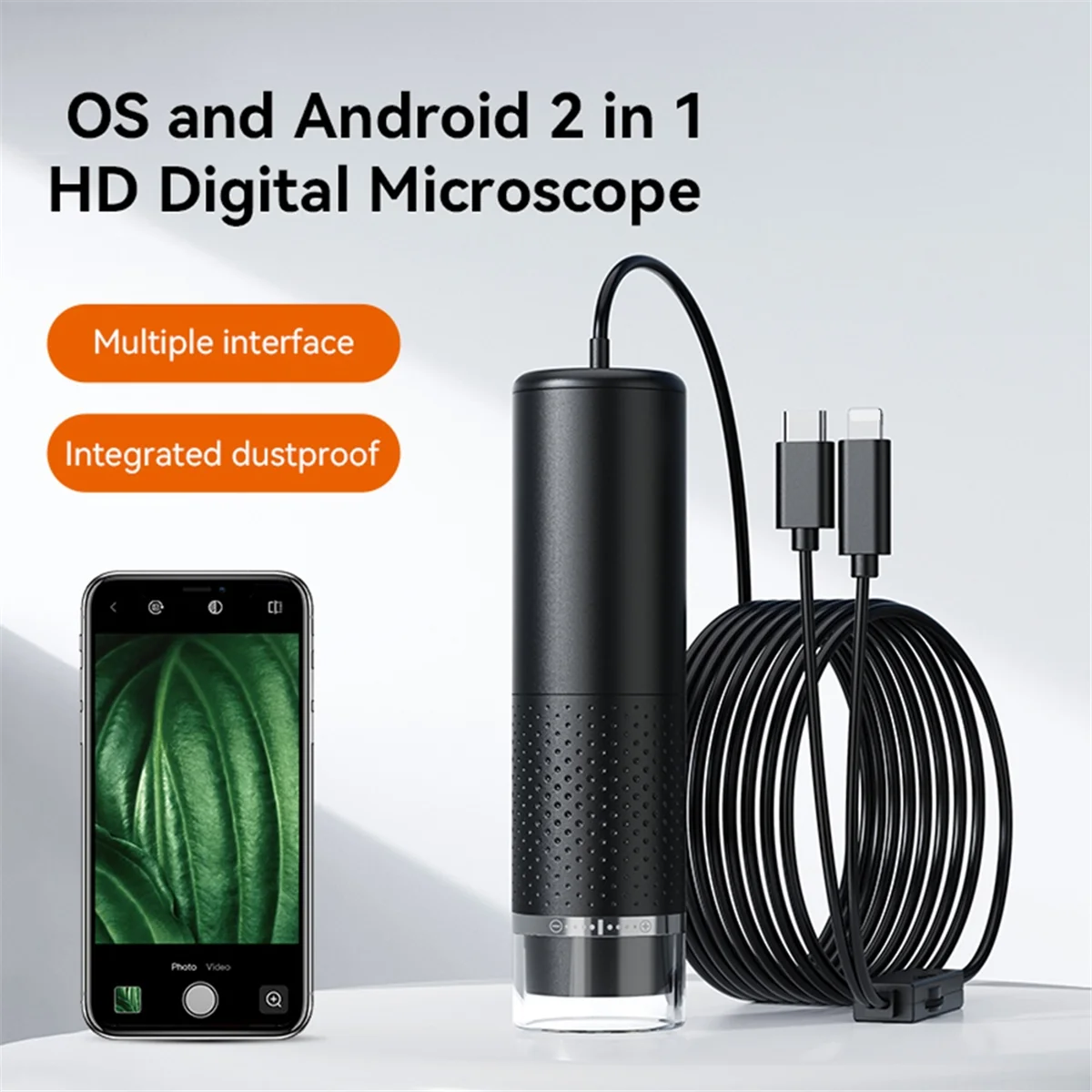 Handheld Digital Microscope with LED Light