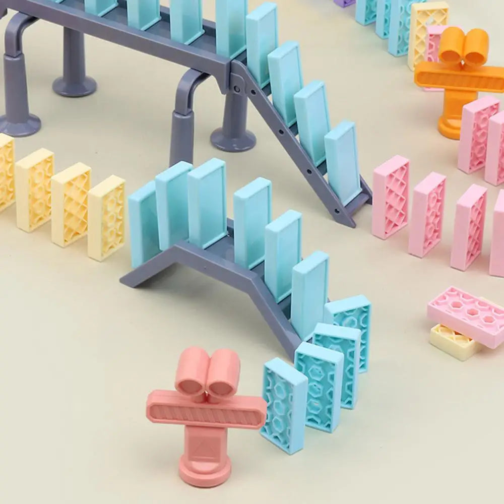 Automatic Domino Train Toy for Kids