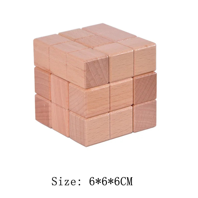 Wooden Lu Ban Lock Brain Teaser Puzzle