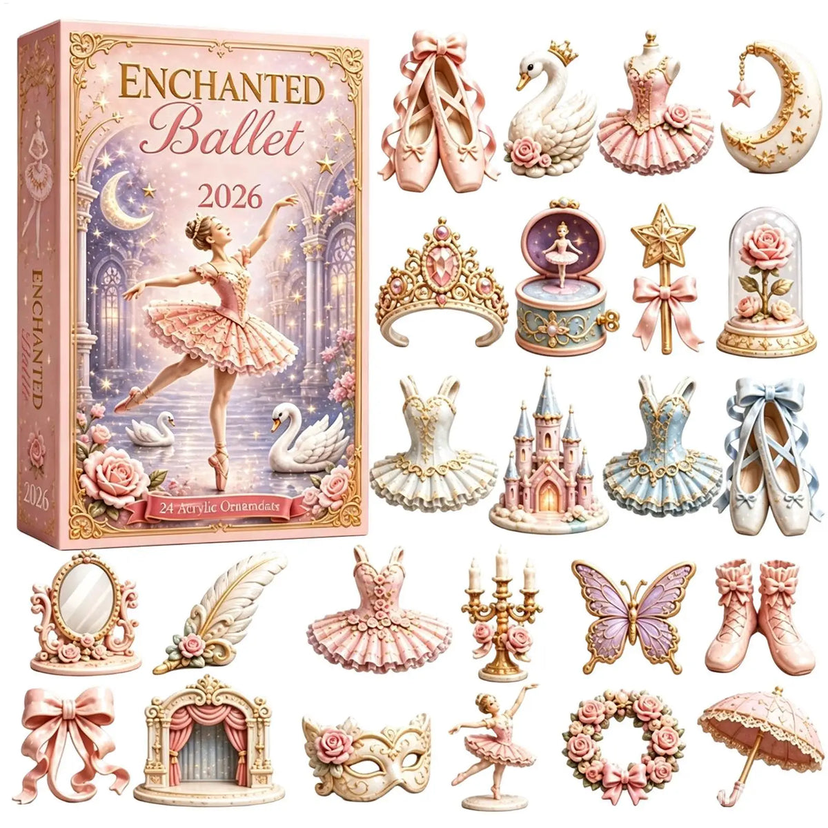 Ballet Acrylic Christmas Advent Calendar