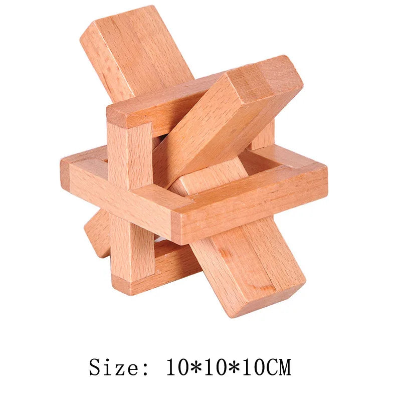 Wooden Lu Ban Lock Brain Teaser Puzzle